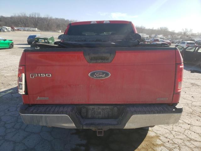 1FTEW1E81GFA78609 - 2016 FORD F150 SUPERCREW RED photo 6