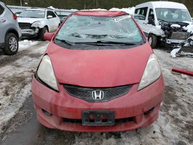 JHMGE8H49AC040694 - 2010 HONDA FIT SPORT RED photo 5