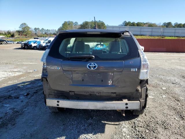 JTDZN3EU0D3237193 - 2013 TOYOTA PRIUS V GRAY photo 6