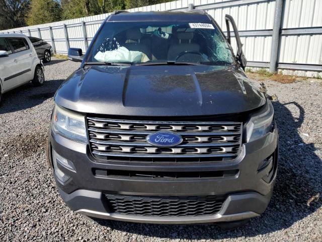 1FM5K7DH9HGB04235 - 2017 FORD EXPLORER XLT GRAY photo 5