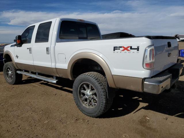 1FT7W2BT2BEA55779 - 2011 FORD F250 SUPER DUTY WHITE photo 2