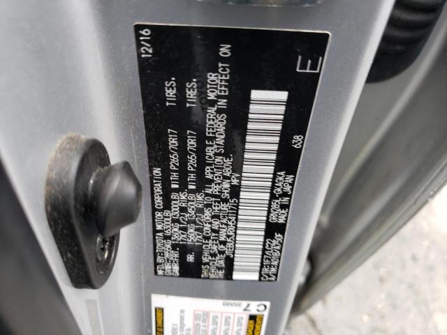 JTEBU5JRXH5411715 - 2017 TOYOTA 4RUNNER SR5/SR5 PREMIUM 银色 照片 12