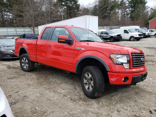 1FTFX1EF9CFA91358 - 2012 FORD F150 SUPER CAB RED photo 4