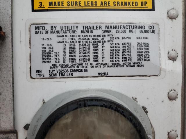 1UYVS2536GM693806 - 2016 UTILITY REEFER WHITE photo 10