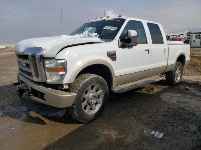 1FTWW31R58EB67802 - 2008 FORD F350 SRW SUPER DUTY WHITE photo 1