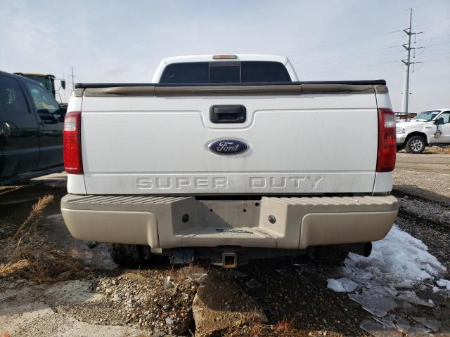 1FTWW31R58EB67802 - 2008 FORD F350 SRW SUPER DUTY WHITE photo 6