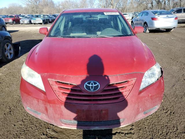 4T1BE46K97U117780 - 2007 TOYOTA CAMRY CE RED photo 5