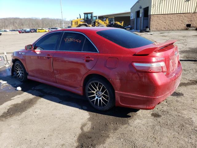 4T1BE46K57U023881 - 2007 TOYOTA CAMRY CE RED photo 2