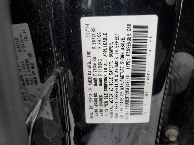 19UUB2F72FA009590 - 2015 ACURA TLX ADVANCE BLACK photo 12