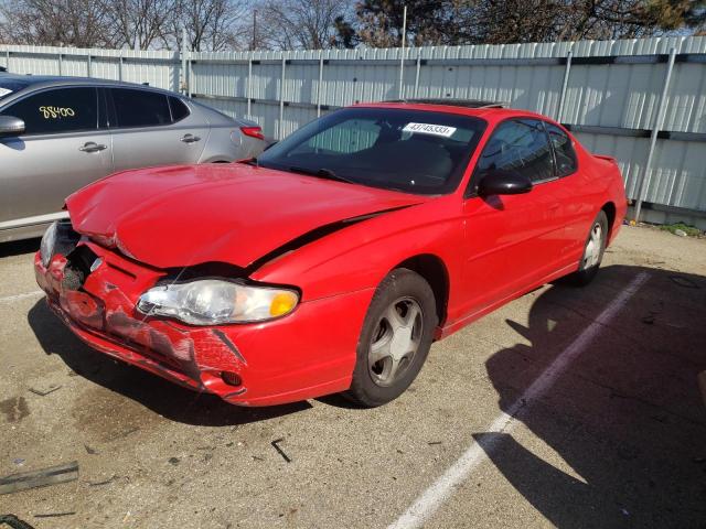 2G1WX15K619338850 - 2001 CHEVROLET MONTE CARL SS RED photo 1