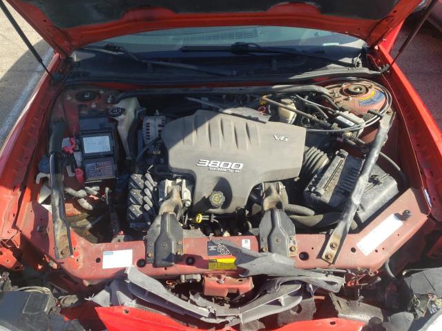 2G1WX15K619338850 - 2001 CHEVROLET MONTE CARL SS RED photo 11
