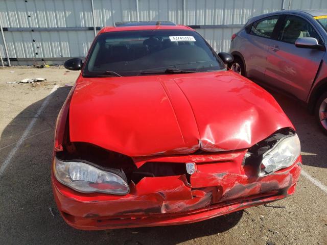 2G1WX15K619338850 - 2001 CHEVROLET MONTE CARL SS RED photo 5
