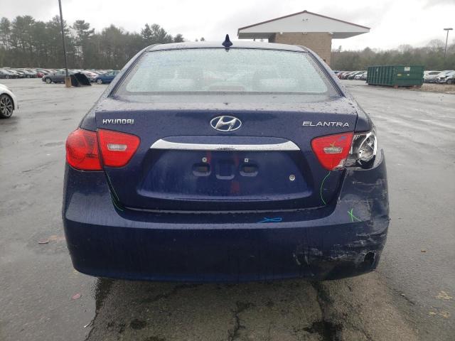 KMHDU4AD4AU866773 - 2010 HYUNDAI ELANTRA BLUE BLUE photo 6