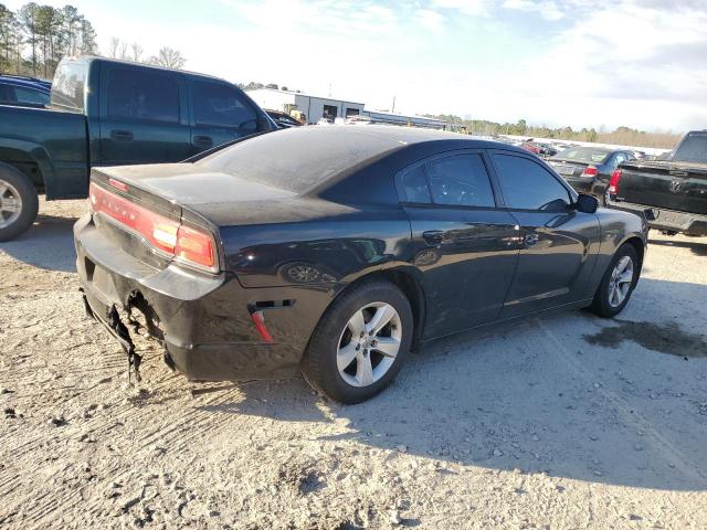 2C3CDXBG4EH268710 - 2014 DODGE CHARGER SE BLACK photo 3