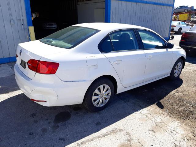 3VW2K7AJXCM378523 - 2012 VOLKSWAGEN JETTA BASE Weiß Foto 3