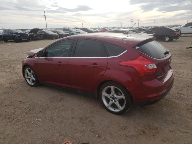 1FADP3N22EL279715 - 2014 FORD FOCUS TITANIUM RED photo 2