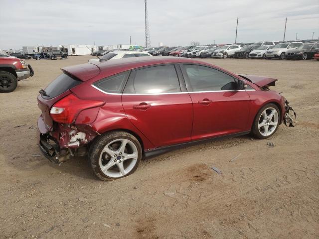 1FADP3N22EL279715 - 2014 FORD FOCUS TITANIUM RED photo 3