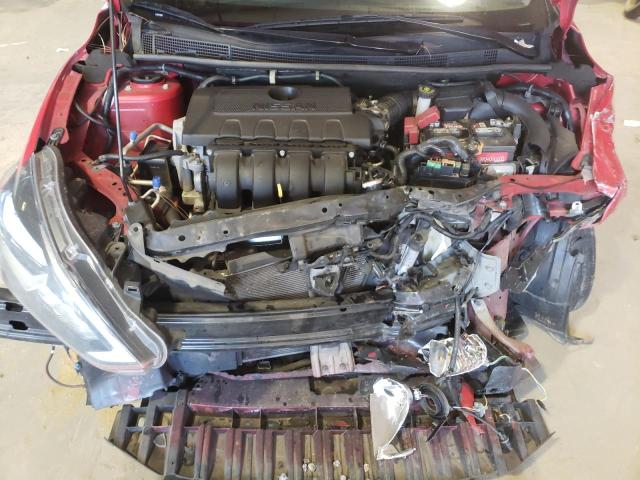 3N1AB7AP9HY314463 - 2017 NISSAN SENTRA S RED photo 11