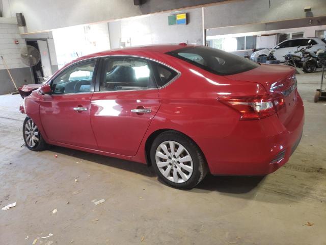 3N1AB7AP9HY314463 - 2017 NISSAN SENTRA S RED photo 2