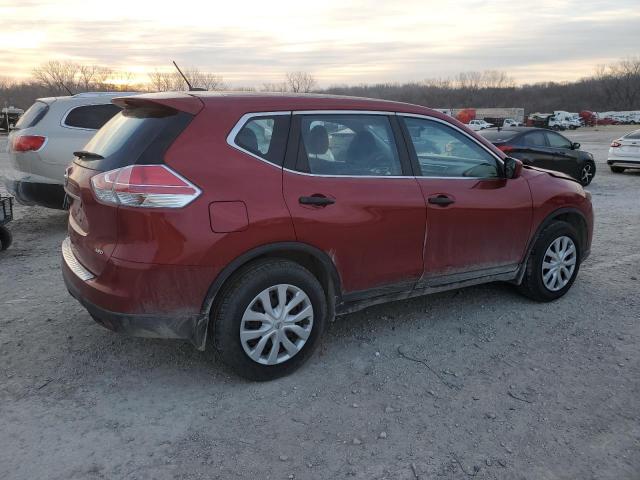 KNMAT2MV8GP606693 - 2016 NISSAN ROGUE S RED photo 3