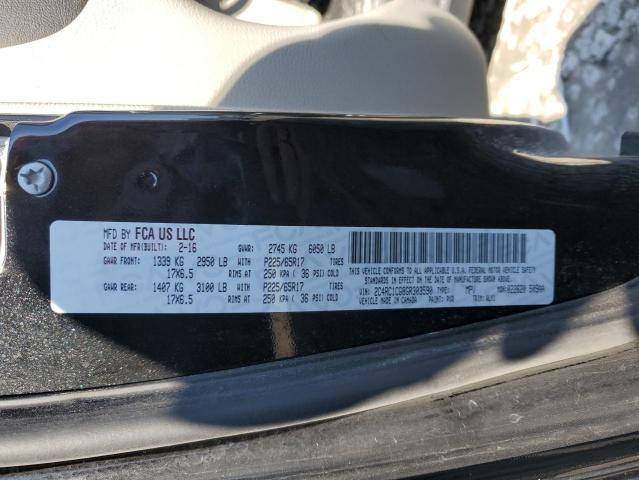 2C4RC1CG8GR303590 - 2016 CHRYSLER TOWN & COU TOURING L BLACK photo 14