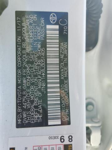 JTNB11HK8J3051405 - 2018 TOYOTA CAMRY L WHITE photo 12