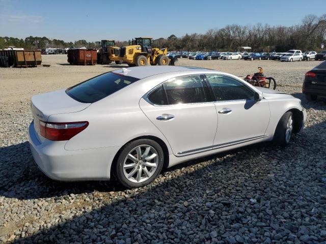 JTHBL46F085058514 - 2008 LEXUS LS 460 WHITE photo 3