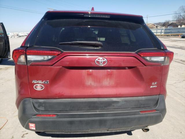 2T3F1RFV7MW181470 - 2021 TOYOTA RAV4 LE RED photo 6