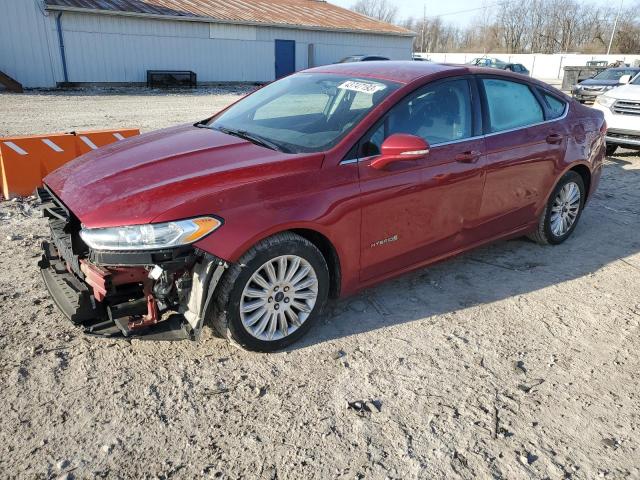 3FA6P0LU4GR365205 - 2016 FORD FUSION SE HYBRID RED photo 1