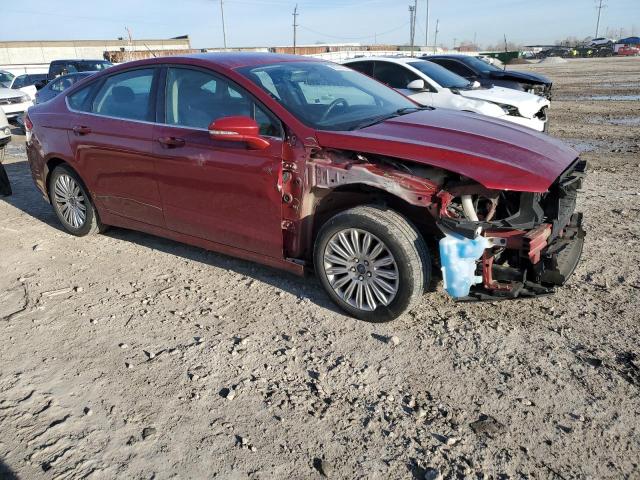 3FA6P0LU4GR365205 - 2016 FORD FUSION SE HYBRID RED photo 4