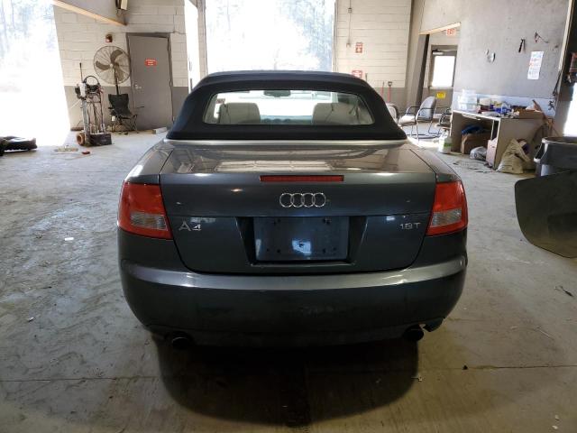 WAUAC48H66K006103 - 2006 AUDI A4 1.8 CABRIOLET GRAY photo 6