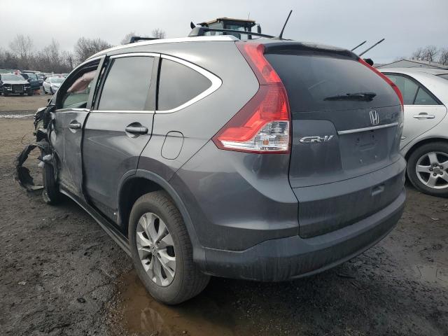 2HKRM4H74EH634913 - 2014 HONDA CR-V EXL GRAY photo 2