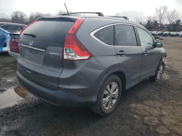 2HKRM4H74EH634913 - 2014 HONDA CR-V EXL GRAY photo 3