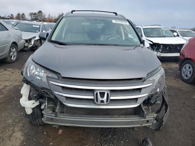 2HKRM4H74EH634913 - 2014 HONDA CR-V EXL GRAY photo 5