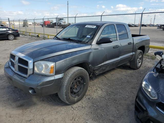 1D7HE48K27S218351 - 2007 DODGE DAKOTA QUAD SLT GRAY photo 1