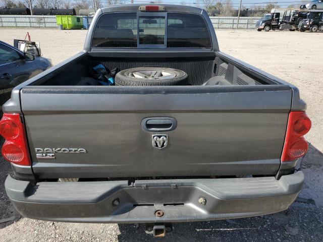 1D7HE48K27S218351 - 2007 DODGE DAKOTA QUAD SLT GRAY photo 6