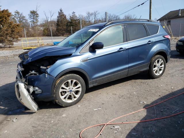 1FMCU9HD1JUA61232 - 2018 FORD ESCAPE SEL BLUE photo 1