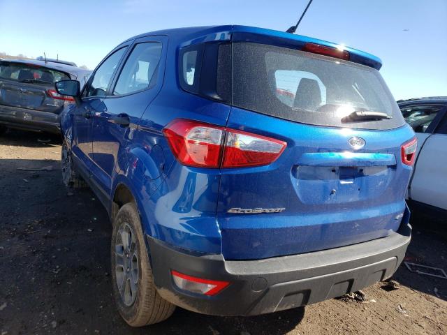 MAJ6S3FL4MC412570 - 2021 FORD ECOSPORT S BLUE photo 2