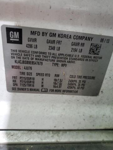 KL4CJBSB9EB547679 - 2014 BUICK ENCORE CONVENIENCE 白色 照片 13