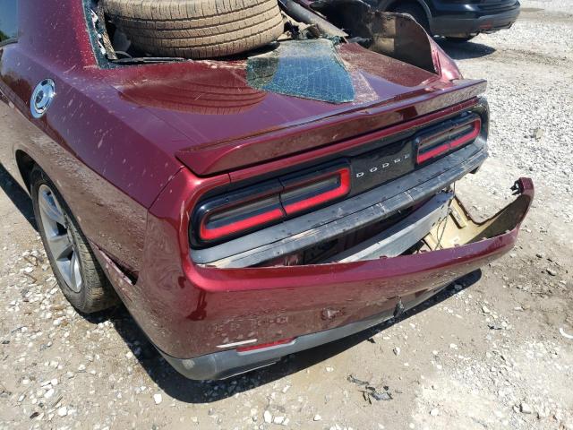 2C3CDZAG5KH671989 - 2019 DODGE CHALLENGER SXT MAROON photo 9