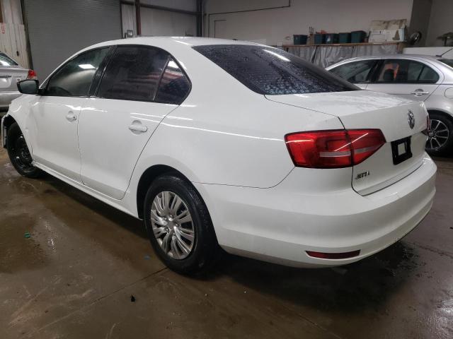 3VW2K7AJ9FM346554 - 2015 VOLKSWAGEN JETTA BASE WHITE photo 2