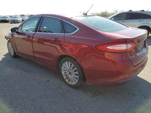 3FA6P0LU2ER178039 - 2014 FORD FUSION SE HYBRID RED photo 2