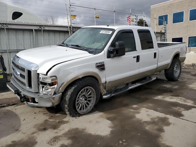 1FTWW31R18EA11241 - 2008 FORD F350 SRW SUPER DUTY WHITE photo 1