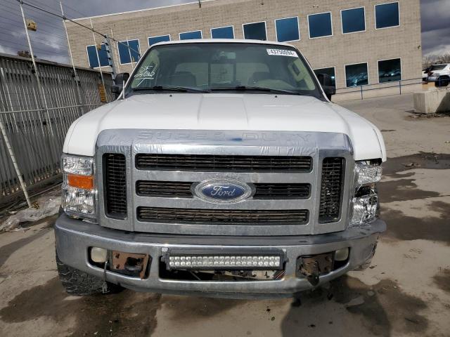 1FTWW31R18EA11241 - 2008 FORD F350 SRW SUPER DUTY WHITE photo 5