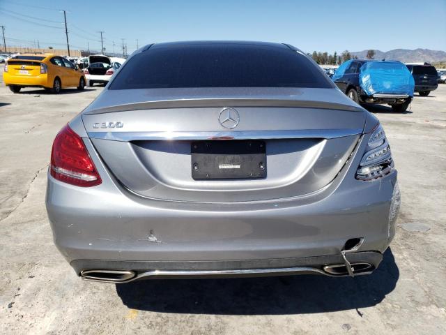 55SWF4JB3FU096313 - 2015 MERCEDES-BENZ C 300 GRAY photo 6