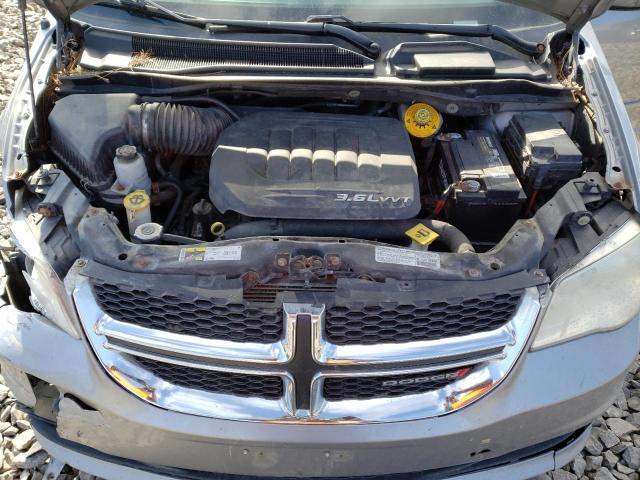 2C4RDGCG4ER122967 - 2014 DODGE GRAND CARA SXT SILVER photo 11