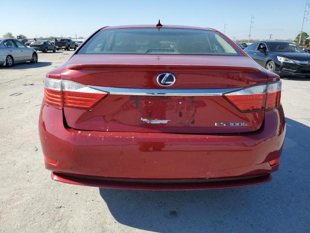 JTHBW1GG8E2046847 - 2014 LEXUS ES 300H RED photo 6