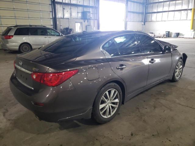 JN1BV7AR6FM418583 - 2015 INFINITI Q50 BASE BROWN photo 3