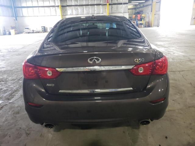 JN1BV7AR6FM418583 - 2015 INFINITI Q50 BASE BROWN photo 6