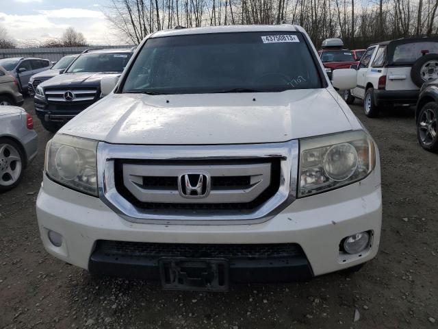 5FNYF4H96BB057707 - 2011 HONDA PILOT TOURING WHITE photo 5